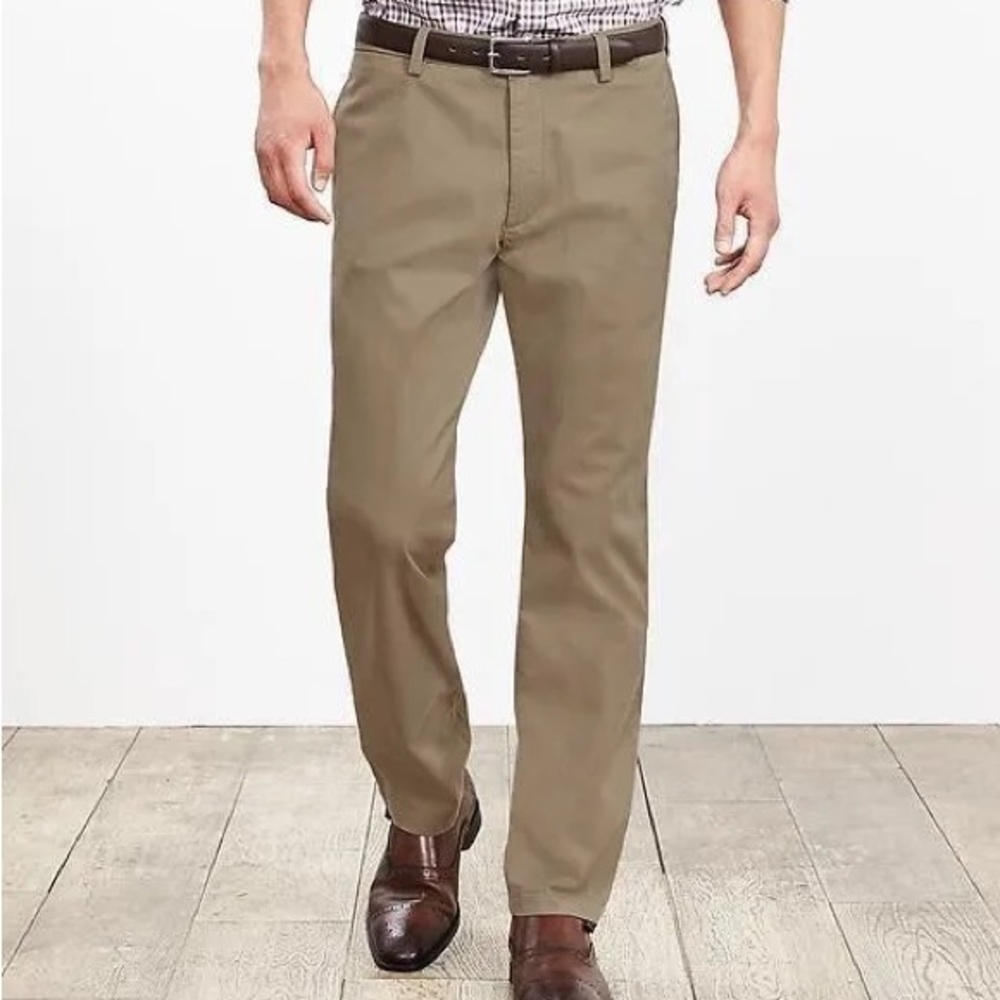 Banana Republic Gavin 34/30 100% Cotton Ash Brown Pants